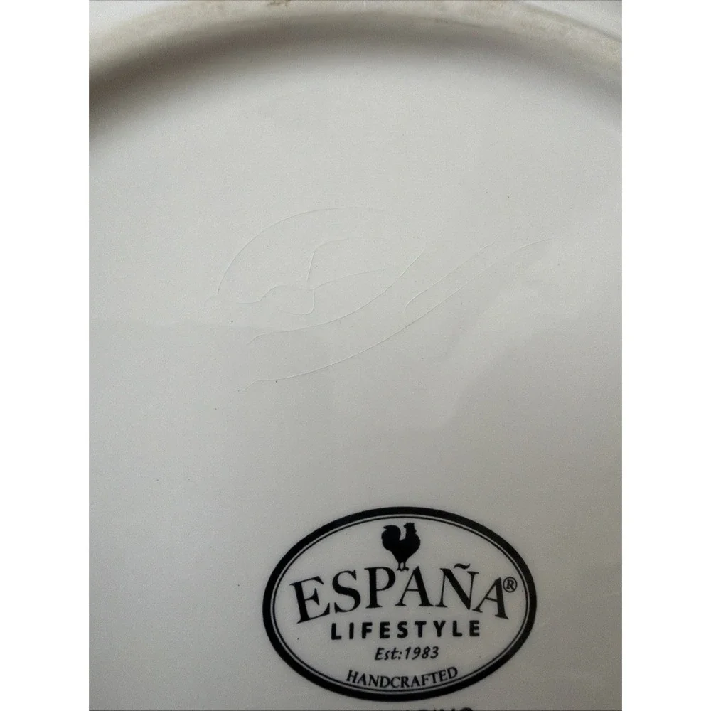 Handcrafted Espana Lifestyle San Marino Dinner Plate 11.25'' SomeScratch/Chips